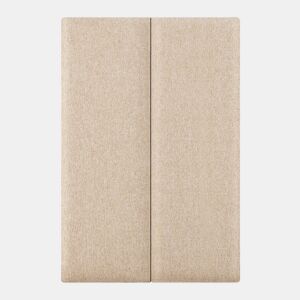 Conjunto de 2 painéis de parede acolchoados Carpino têxtil 90x30cm - Bege neu.haus