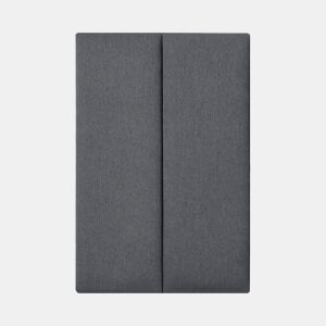 Conjunto de 2 painéis de parede acolchoados Carpino têxtil 90x30cm - Cinzento escuro neu.haus