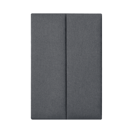 Conjunto de 2 painéis de parede acolchoados Carpino têxtil 90x30cm - Cinzento escuro neu.haus