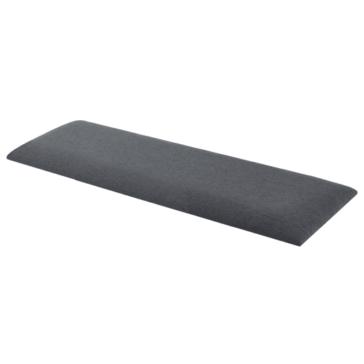 Conjunto de 2 painéis de parede acolchoados Carpino têxtil 90x30cm - Cinzento escuro neu.haus