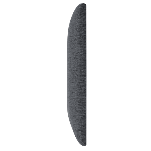 Conjunto de 2 painéis de parede acolchoados Carpino têxtil 90x30cm - Cinzento escuro neu.haus