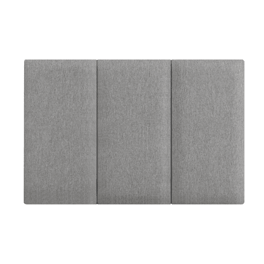Conjunto de 3 painéis de parede acolchoados Carpino têxtil 60x30cm - Cinzento claro neu.haus