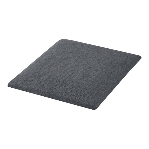 Conjunto de 4 painéis de parede acolchoados Carpino têxtil 30x30cm - Cinzento escuro neu.haus