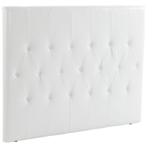 HOMCOM Cabeceira de Cama 160cm Cabeceira de Cama Estofada em Linho e Acolchoada 2 Formas de Uso Vertical ou Montado na Parede 160x7x120cm Branco