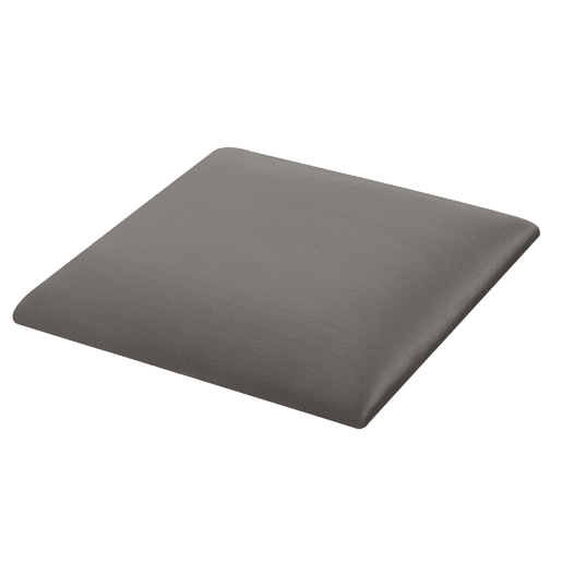Conjunto de 4 painéis de parede acolchoados Carpino veludo 30x30cm - Cinzento escuro neu.haus