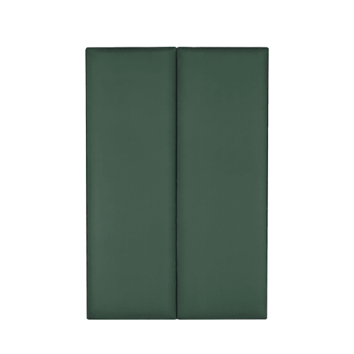 Conjunto de 2 painéis de parede acolchoados Carpino veludo 90x30cm - Verde escuro neu.haus