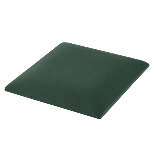 Conjunto de 4 painéis de parede acolchoados Carpino veludo 30x30cm - Verde escuro neu.haus