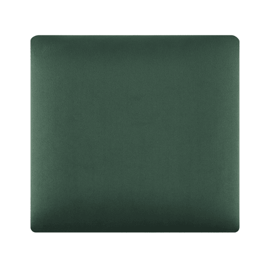 Conjunto de 4 painéis de parede acolchoados Carpino veludo 30x30cm - Verde escuro neu.haus