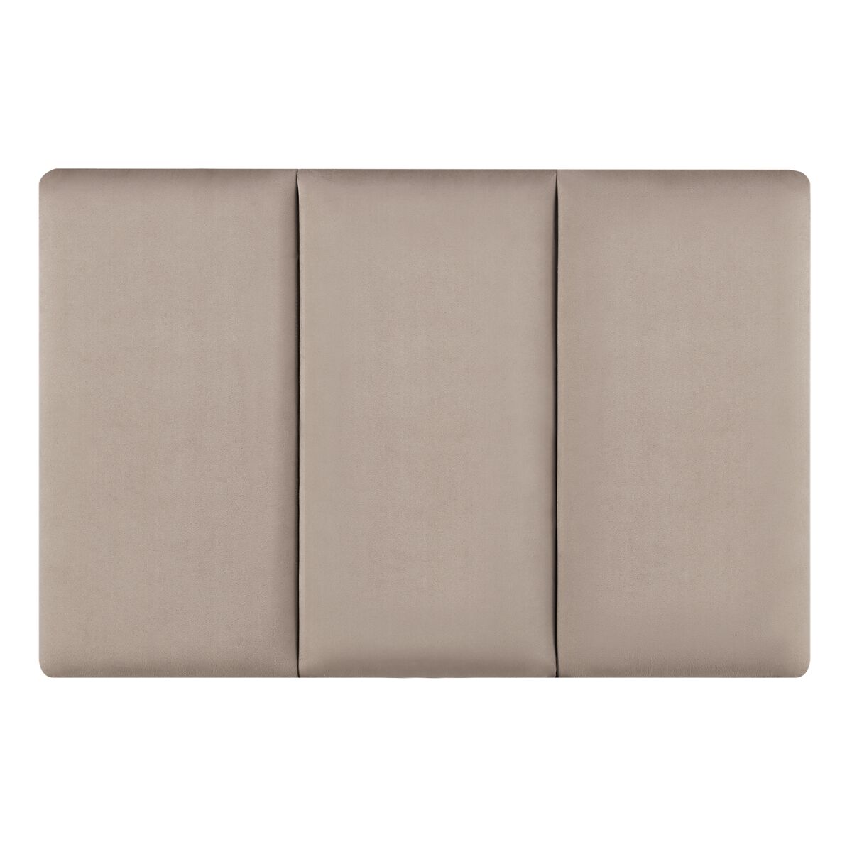Set de 3 paneles de pared acolchados Carpino terciopelo 30 Gris Claro