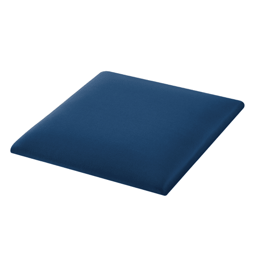 Conjunto de 4 painéis de parede acolchoados Carpino veludo 30x30cm - Azul marinho neu.haus
