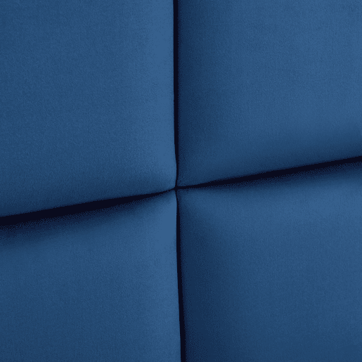 Conjunto de 4 painéis de parede acolchoados Carpino veludo 30x30cm - Azul marinho neu.haus