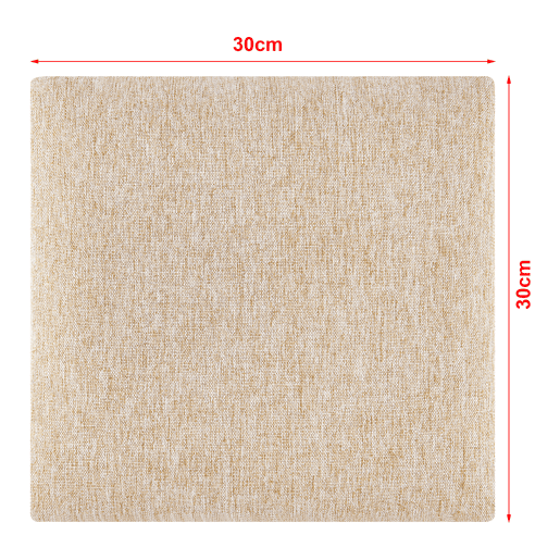 Conjunto de 4 painéis de parede acolchoados Carpino têxtil 30x30cm - Bege neu.haus