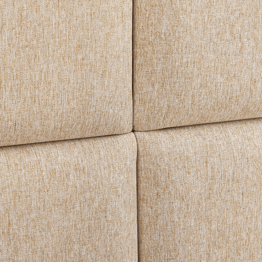 Conjunto de 4 painéis de parede acolchoados Carpino têxtil 30x30cm - Bege neu.haus