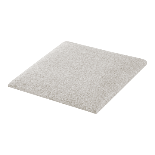 Conjunto de 4 painéis de parede acolchoados Carpino têxtil 30x30cm - Cinzento neu.haus