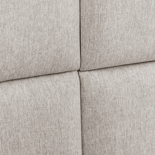 Conjunto de 4 painéis de parede acolchoados Carpino têxtil 30x30cm - Cinzento neu.haus