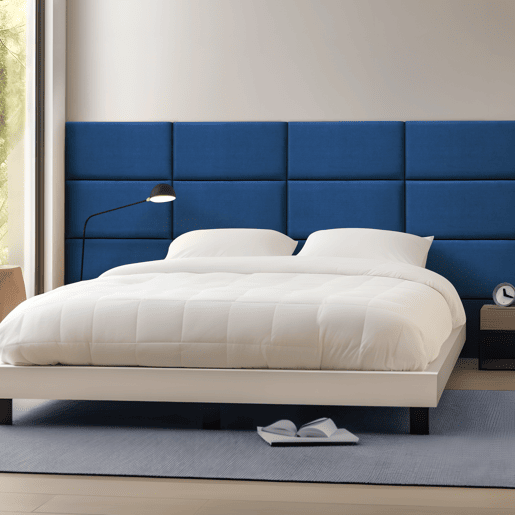 Conjunto de 3 painéis de parede acolchoados Carpino veludo 60x30cm - Azul marinho neu.haus