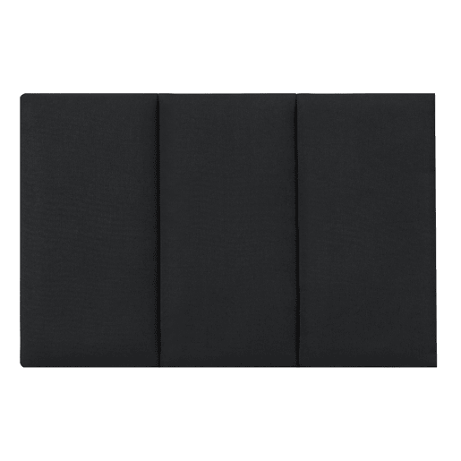 Conjunto de 3 painéis de parede acolchoados Carpino têxtil 60x30cm - Preto neu.haus