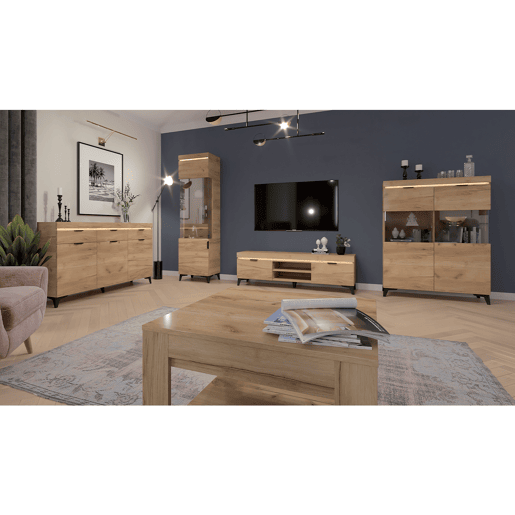 Móvel TV 2 portas 157 cm LED incluído Ruben Madeira