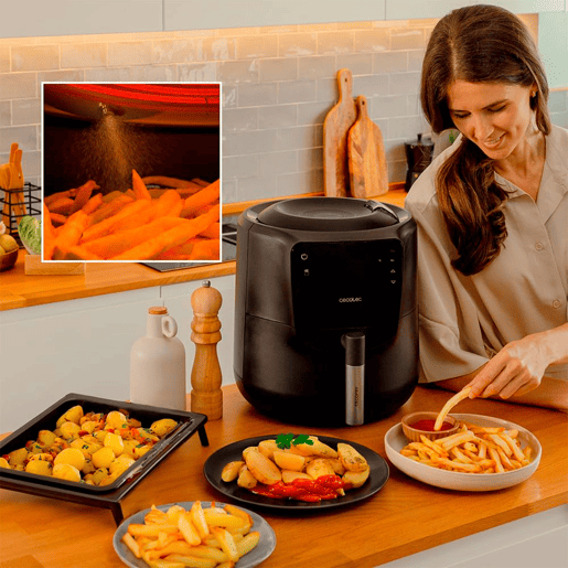 Fritadeira sem Óleo Cecotec Cecofry Rain Pack Preto 1550 W 5,5 L