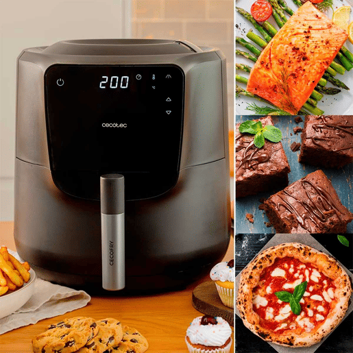 Fritadeira sem Óleo Cecotec Cecofry Rain Pack Preto 1550 W 5,5 L