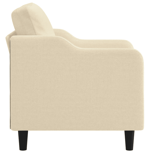 vidaXL Poltrona 60 cm tecido cor creme vidaXL Poltrona 60 cm tecido cor creme