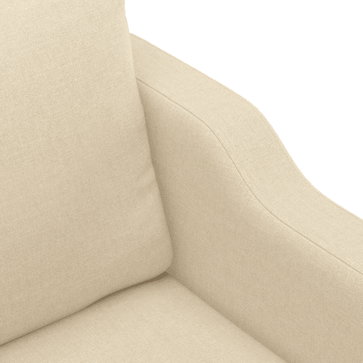 vidaXL Poltrona 60 cm tecido cor creme vidaXL Poltrona 60 cm tecido cor creme