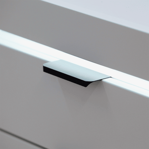 Buffet 3 portes 3 tiroirs LED inclus Ruben Blanc