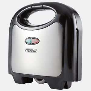 Mesko MS3080 Sanduicheira 4 Sanduíches Forma Triangular, Revestimento Anti-aderente, Temperatura Automática, 850, Prata negra