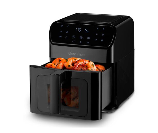 Freidora de aire ufesa talent negro 1500 w 6,5 l