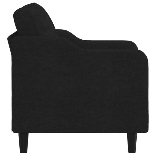vidaXL Poltrona 60 cm tecido preto