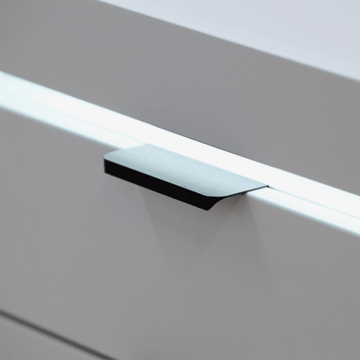 Buffet 2 portes 2 tiroirs LED inclus Ruben Blanc