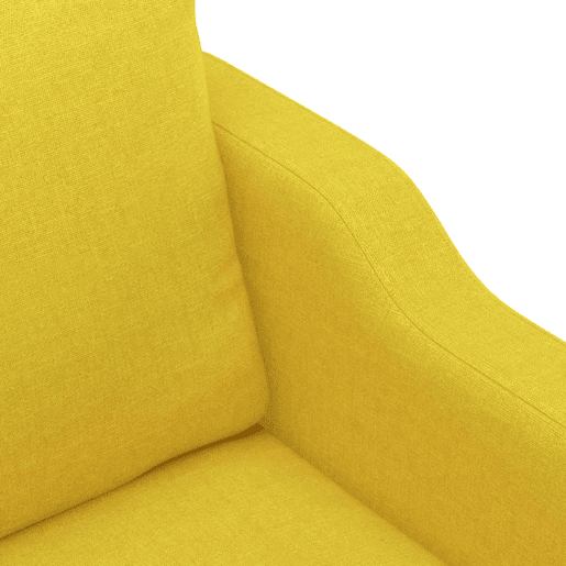 vidaXL Poltrona 60 cm tecido amarelo-claro vidaXL Poltrona 60 cm tecido amarelo-claro