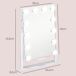 Espejo Tocador Vidrio, Metal HOMCOM, hogar - decoración Espejo Tocador Vidrio, Metal HOMCOM, hogar - decoración Blanco