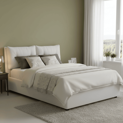 Cama de casal de tecido