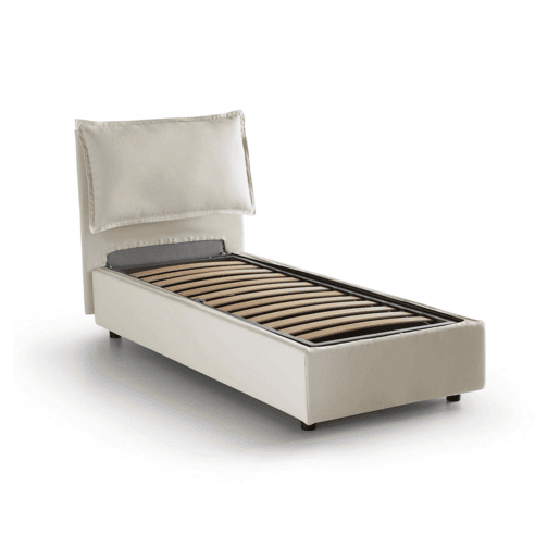 Cama de solteiro de tecido Cama de solteiro de tecido