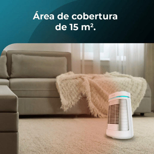 Cecotec Aquecedor cerâmico de mesa com 1500 W, função Oscilação, ecrã digital, termóstato ajustável e 3 modos de funcionamento.