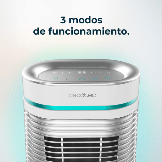 Cecotec Aquecedor cerâmico de mesa com 1500 W, função Oscilação, ecrã digital, termóstato ajustável e 3 modos de funcionamento.