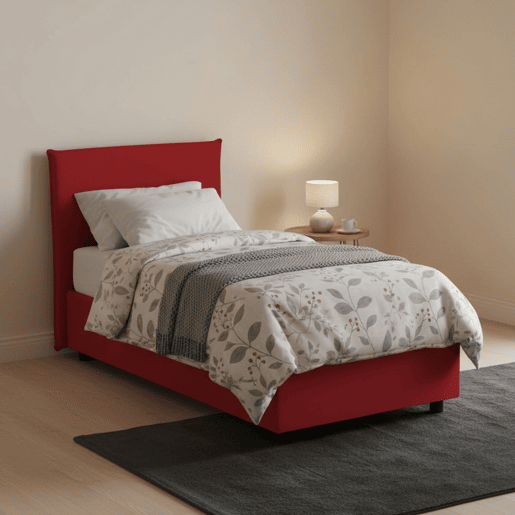 Cama de solteiro de tecido Cama de solteiro de tecido