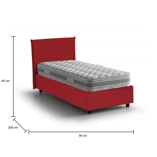 Cama de solteiro de tecido Cama de solteiro de tecido