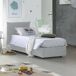 Cama de solteiro de tecido Cama de solteiro de tecido Blanco