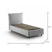 Cama de solteiro de tecido Cama de solteiro de tecido Blanco