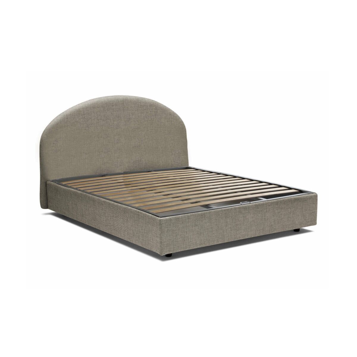 Cama de casal de tecido 175x205 Gris