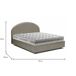 Cama quadrada e meia de tecido 135x205 Cama quadrada e meia de tecido 135x205 Blanco