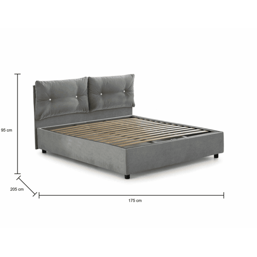 Cama de casal de tecido