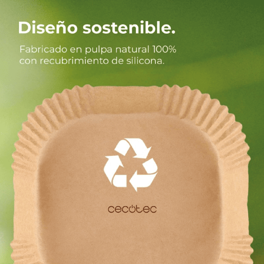 Cecotec Pacote de 150 papéis para fritadeira de ar. Cecotec Pacote de 150 papéis para fritadeira de ar.