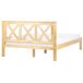 Beliani Cama Madera de pino TANNAY 149x208 Beliani Cama Madera de pino TANNAY 149x208 Madera Clara