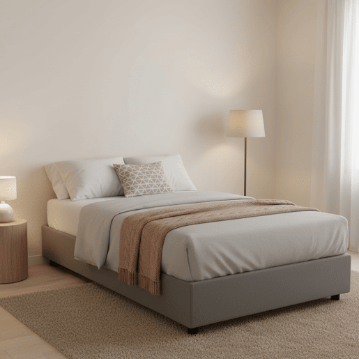 Cama quadrada e meia de tecido Cama quadrada e meia de tecido