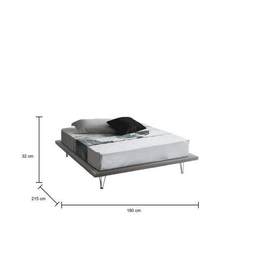 Cama de casal de tecido Cama de casal de tecido