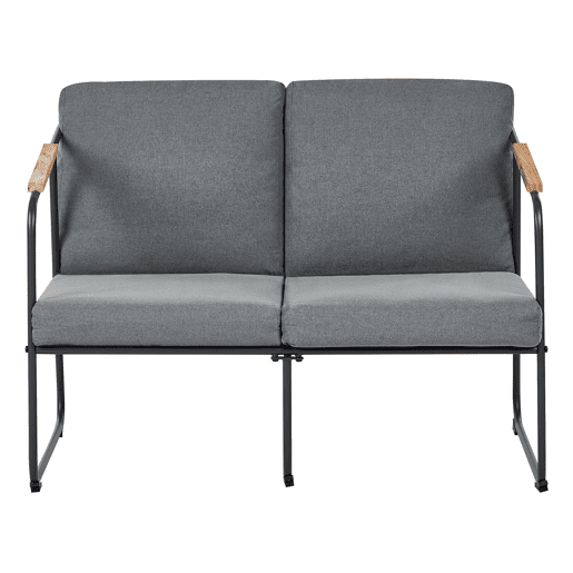 Beliani Conjunto lounge Aço VEZZANA