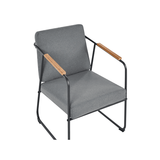 Beliani Conjunto lounge Aço VEZZANA